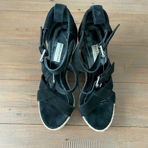 Balenciaga black suede espadrilles - Picture 5 of 8